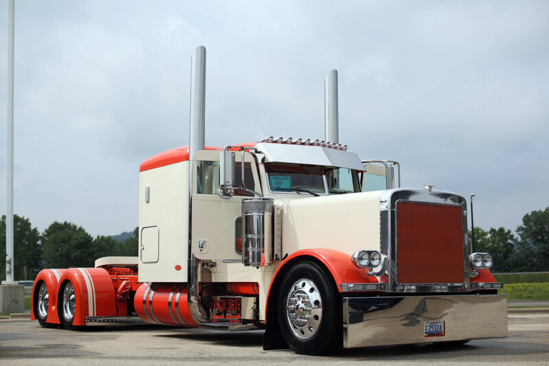 Custom Semi-truck — White