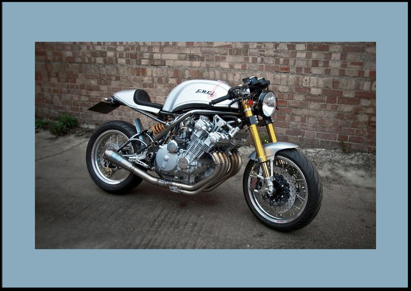 Custom Silver Motorcycle — Neutral, Photograph