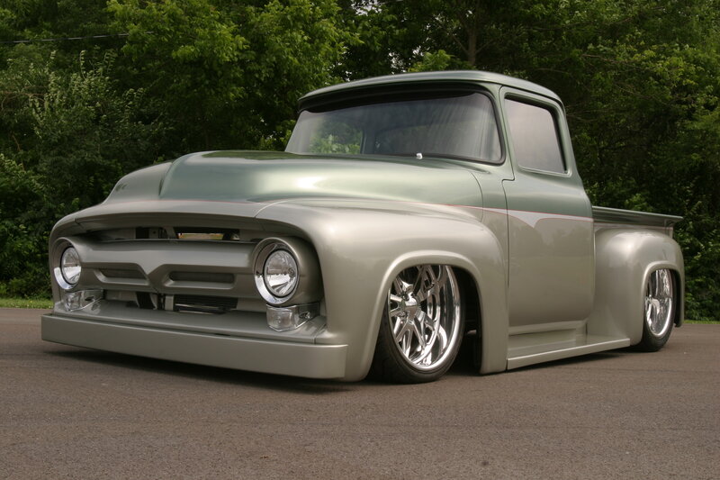 Custom Silver Pickup Truck — Calm, Afternoon