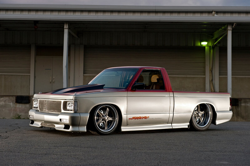 Custom Silver Pickup Truck — Dramatic