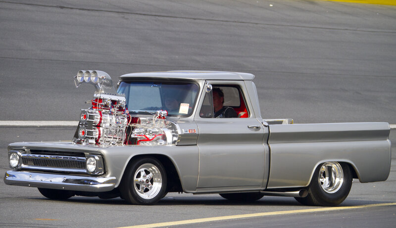 Custom Silver Pickup Truck — Dynamic