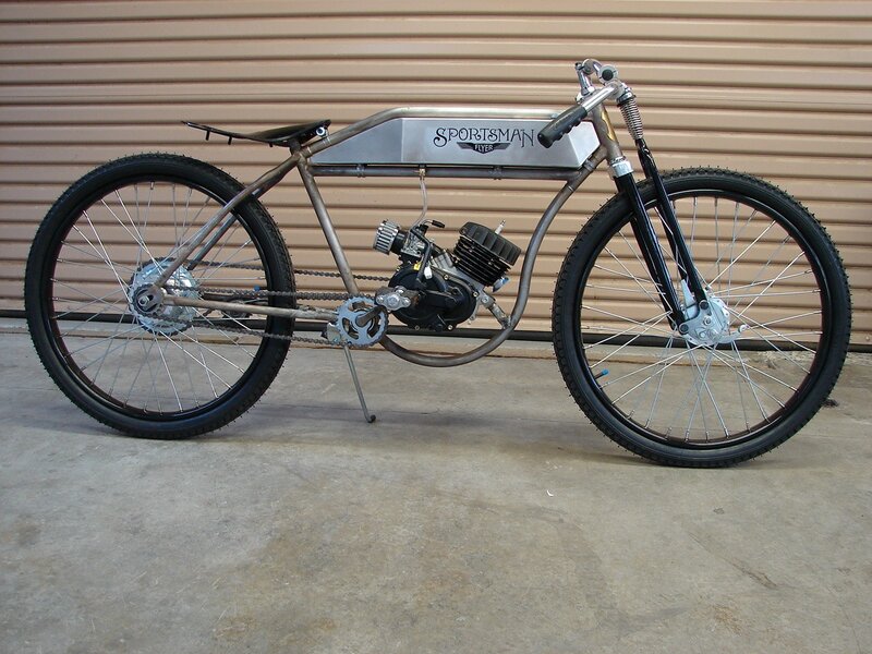 Custom Sportsman Flyer motorized bicycle