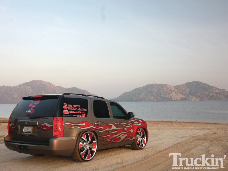 Custom Suv with Flames