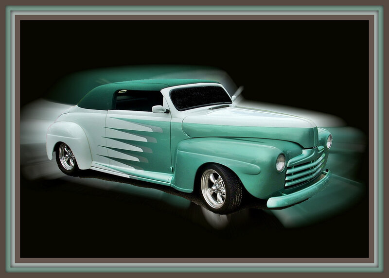 Custom Teal Car