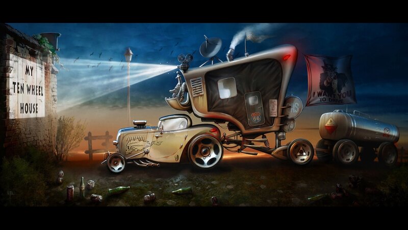 Custom Ten-wheel Vehicle