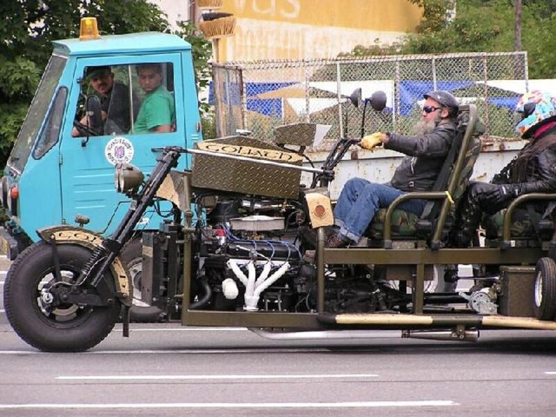 Custom Three-wheeled Vehicle