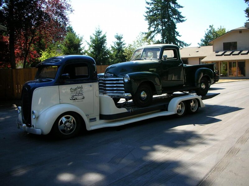 Custom Tow Truck with Classic Car