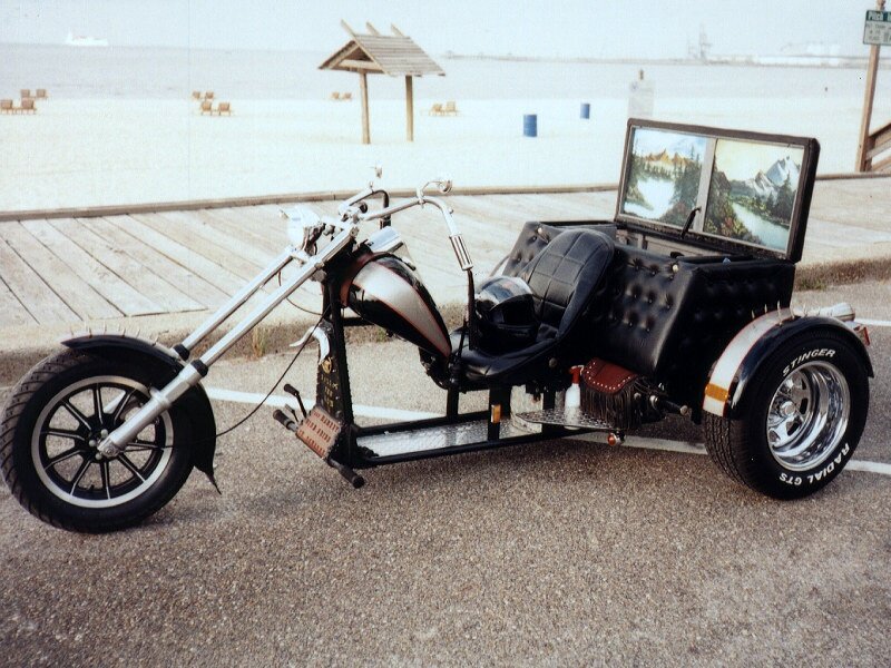 Custom Trike Motorcycle — Black