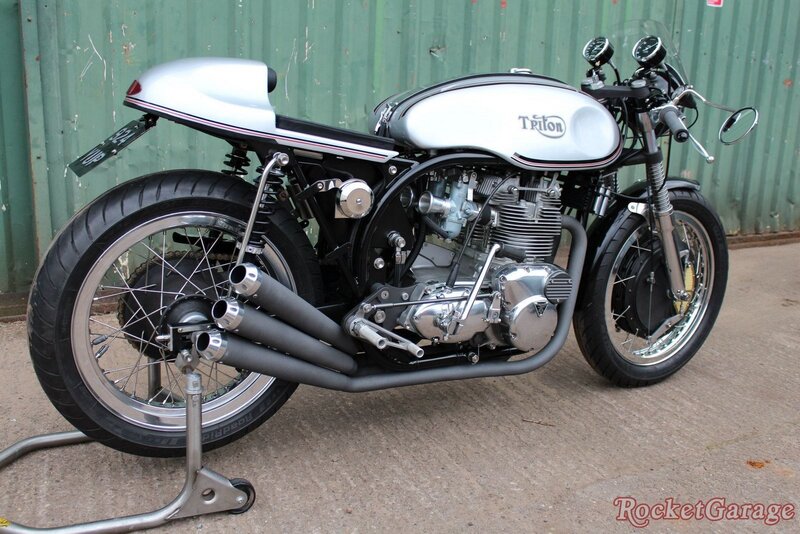 Custom Triton motorcycle