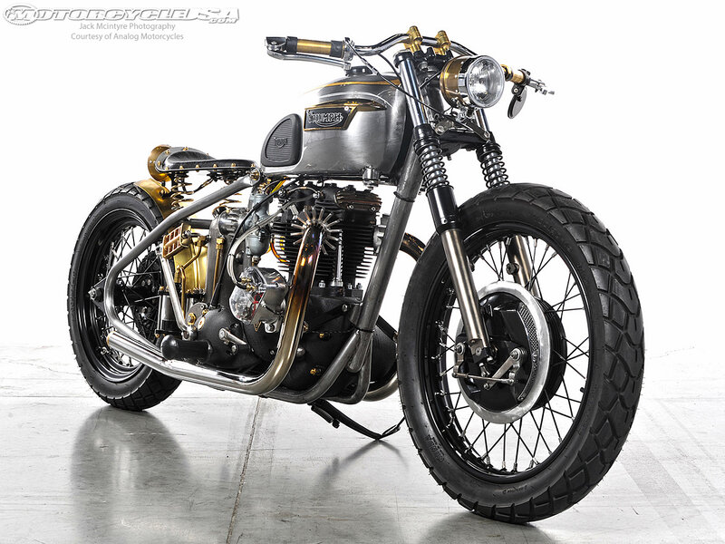 Custom Triumph Motorcycle