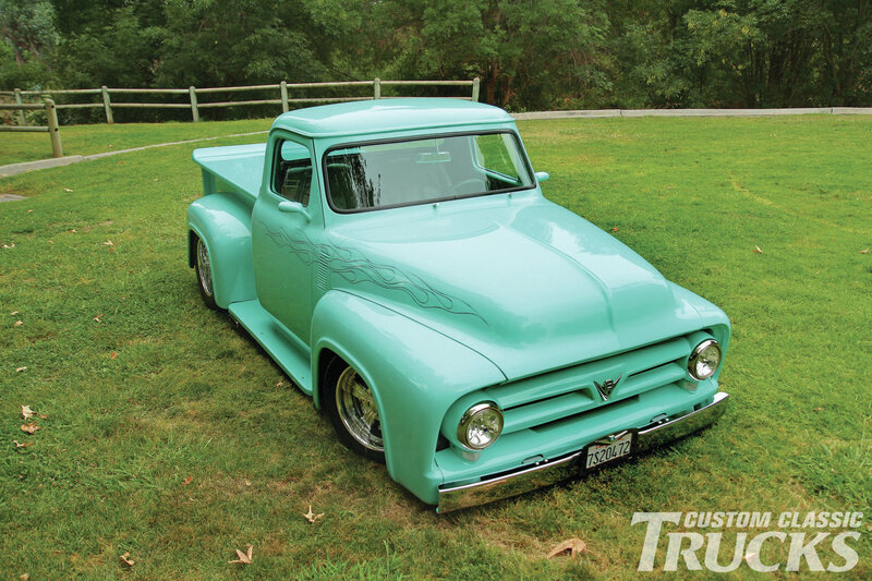 Custom Turquoise Pickup Truck