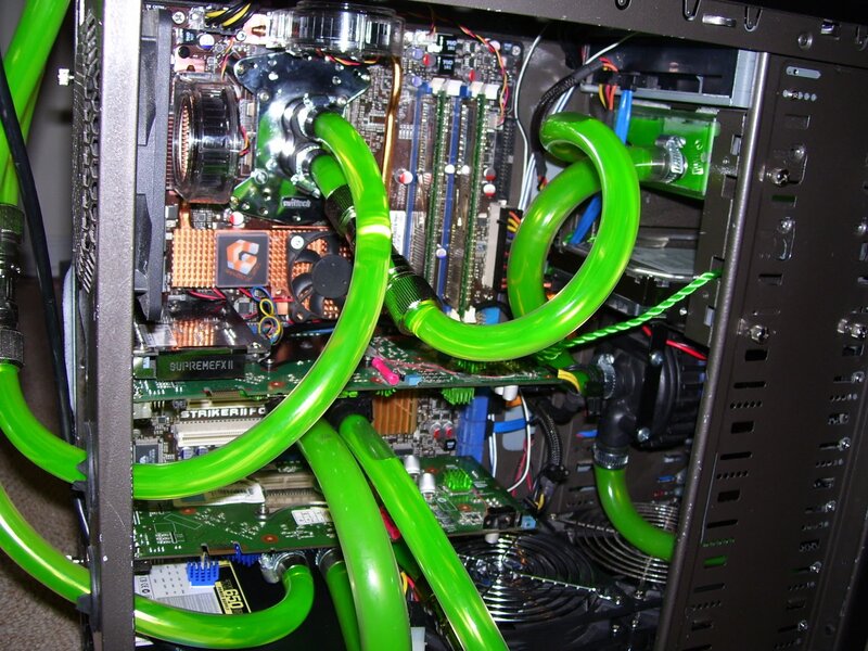 custom water-cooled computer
