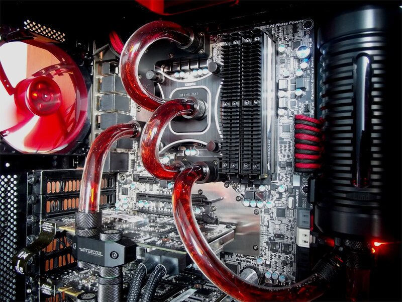Custom Water-cooled PC — Black, Technical