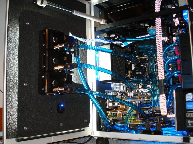 custom water-cooled PC build