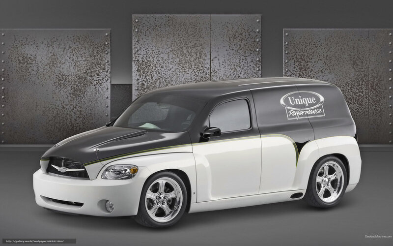 Custom white and black van