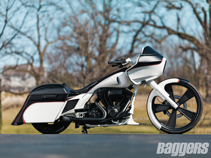 Custom White Motorcycle — Calm