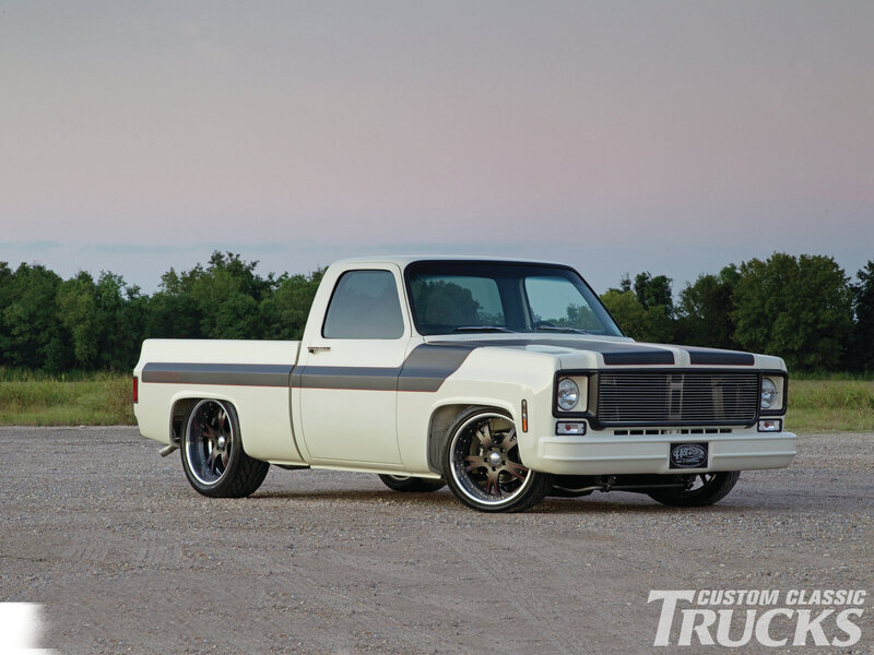 Custom White Pickup Truck — Serene