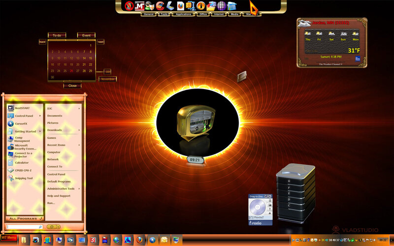 Custom Windows desktop with eclipse theme