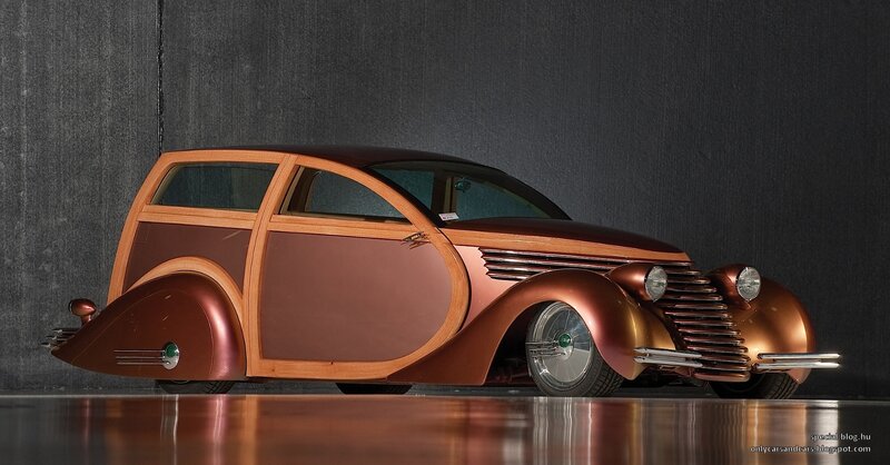 Custom Wood-paneled Car