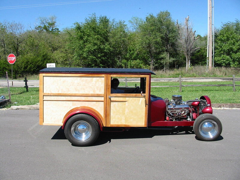 Custom Wood-paneled Hot Rod