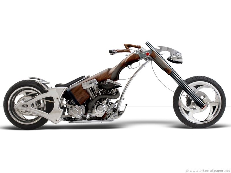 custom wooden chopper motorcycle