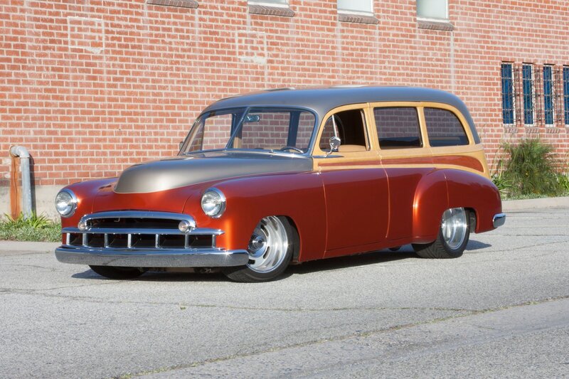 Custom Woodie Station Wagon — Red