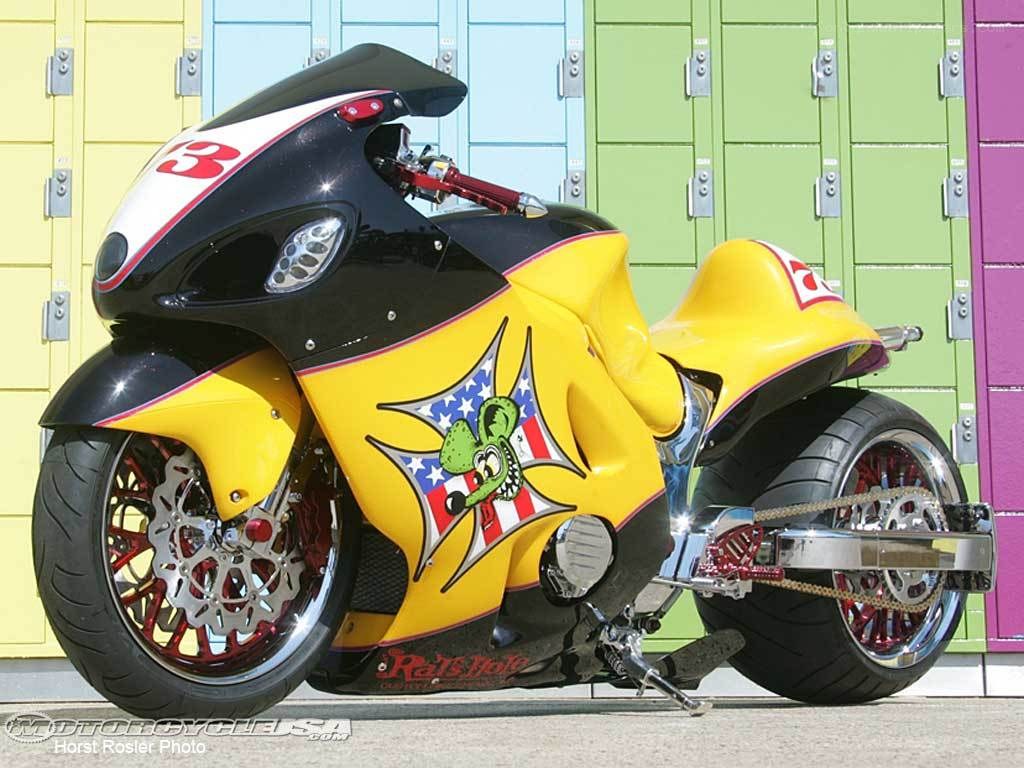 custom yellow and black motorcycle