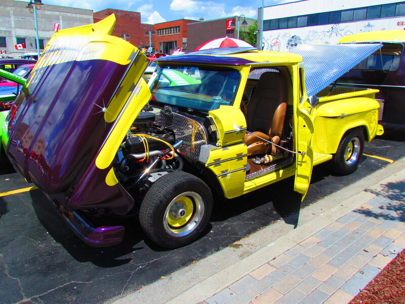 Custom Yellow and Purple Truck