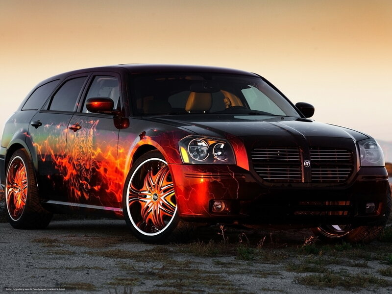 Customized Black Car — Dramatic
