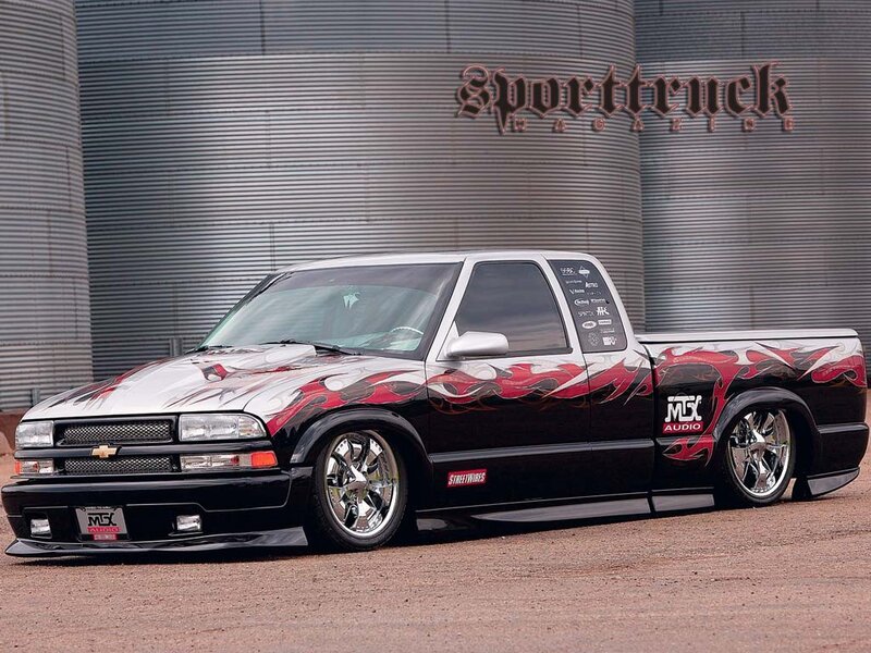 Customized Black Pickup Truck
