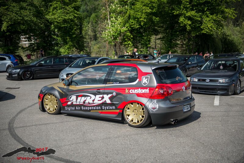 Customized Car in Parking Lot