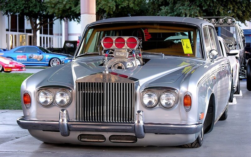 Customized Rolls-Royce with supercharger