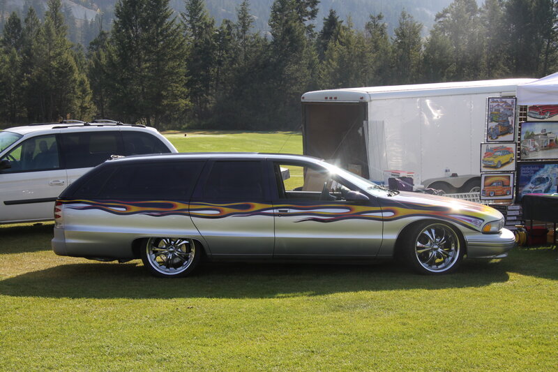 Customized Silver Station Wagon