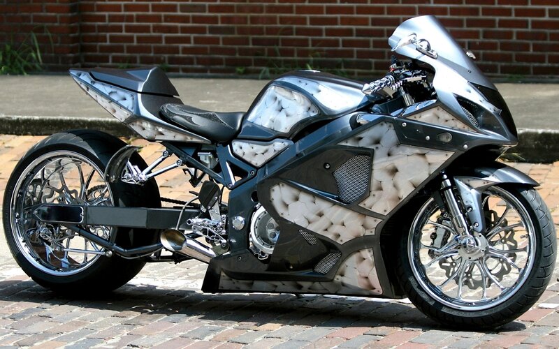 Customized Sport Motorcycle — Black