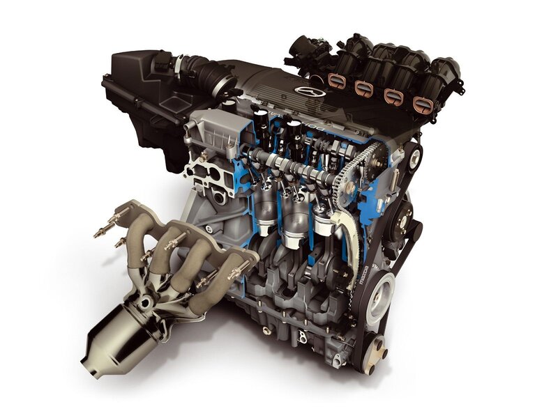 Cutaway Car Engine — Gray