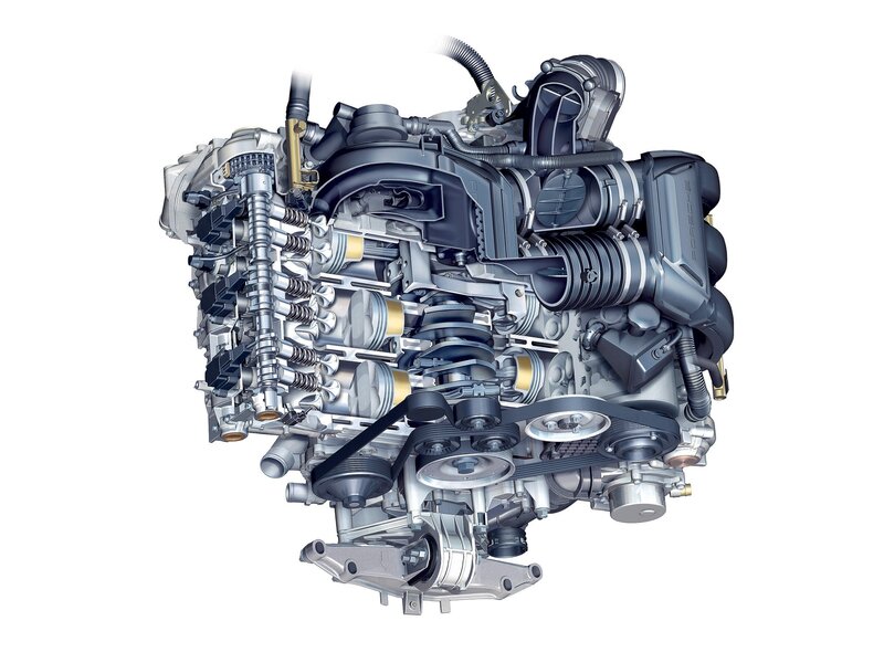 Cutaway Engine View — Silver, Technical, 3d Render