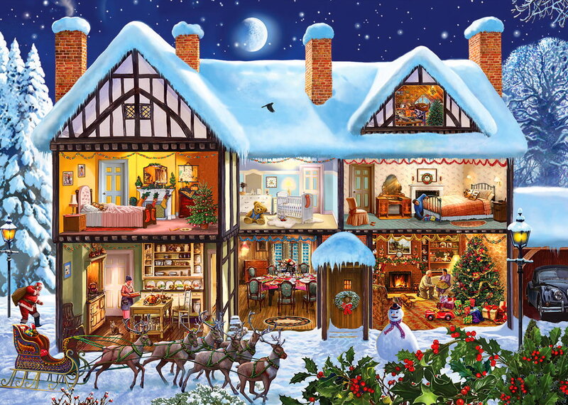 Cutaway House in Winter