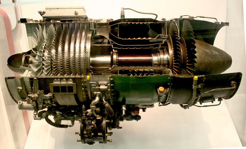 Cutaway Jet Engine