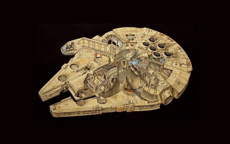 Cutaway Model of Spaceship