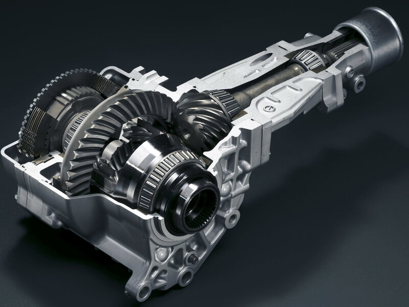 Cutaway of a car differential