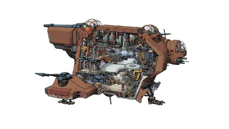 Cutaway of a Mech