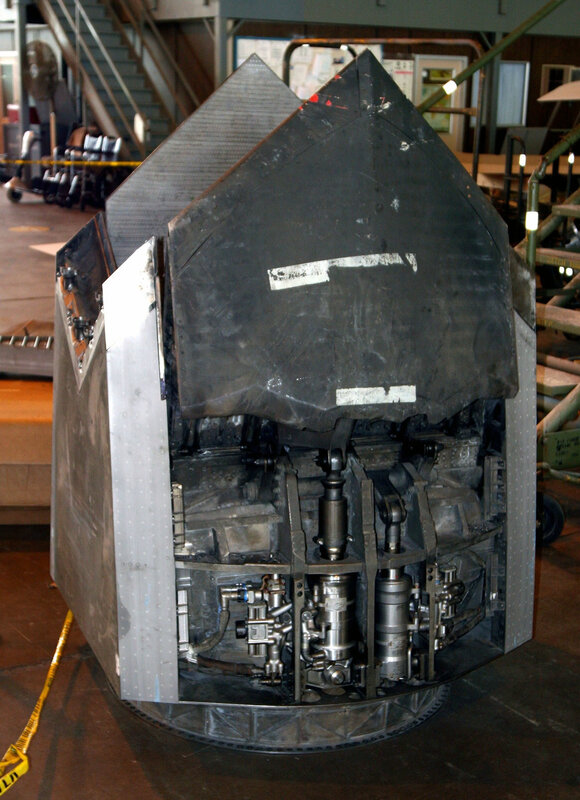 cutaway of a missile section