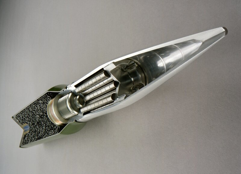 Cutaway of a missile