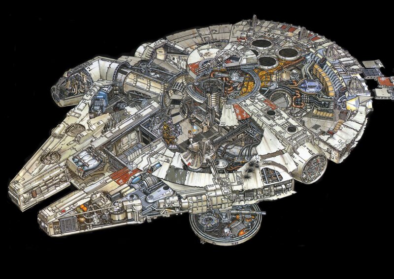 Cutaway of a Spaceship