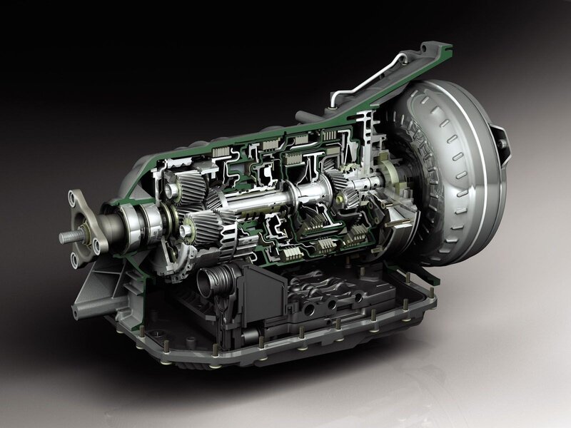Cutaway of automatic transmission