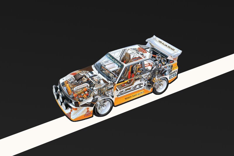 Cutaway Race Car — Black