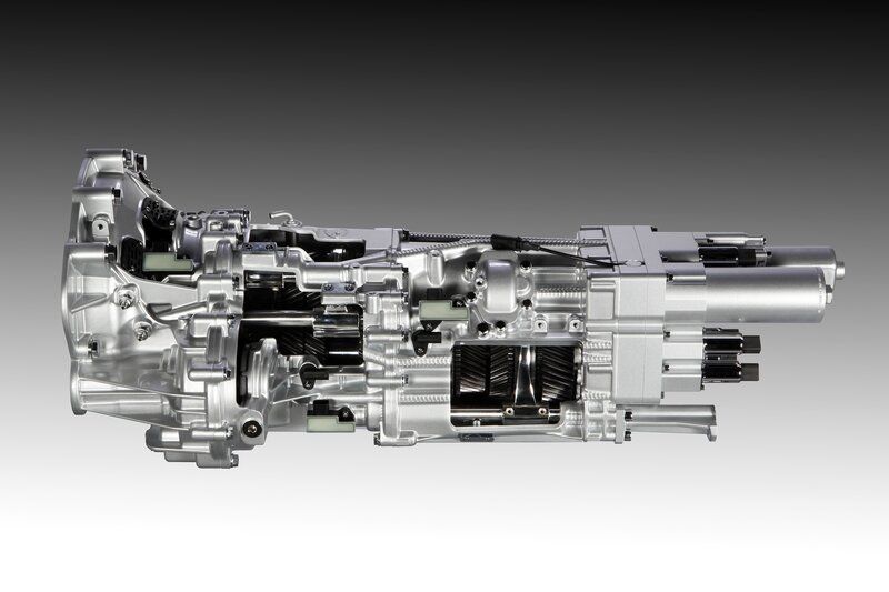 Cutaway view of a car transmission