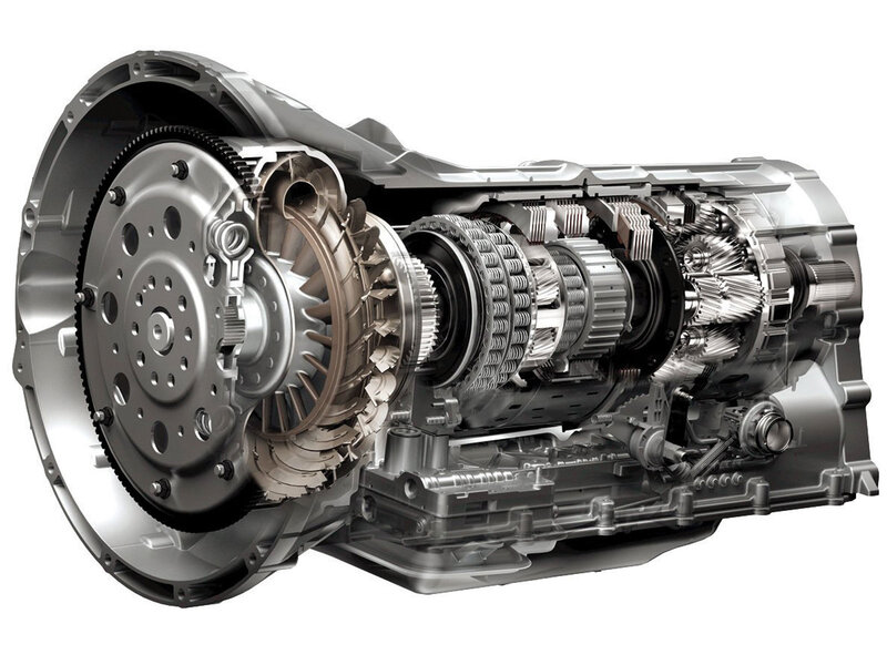 Cutaway view of an automatic transmission
