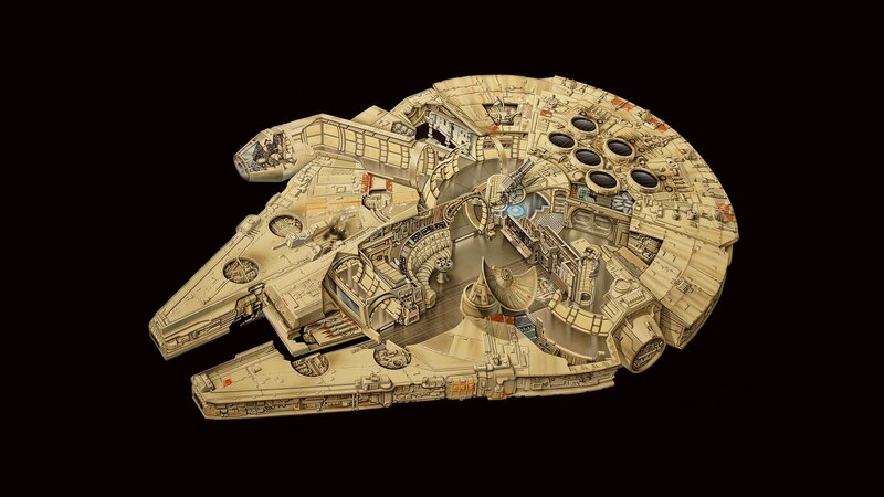Cutaway View of Spaceship