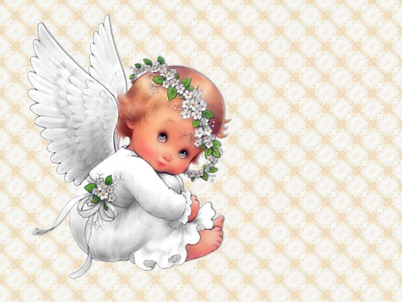 cute angel baby illustration